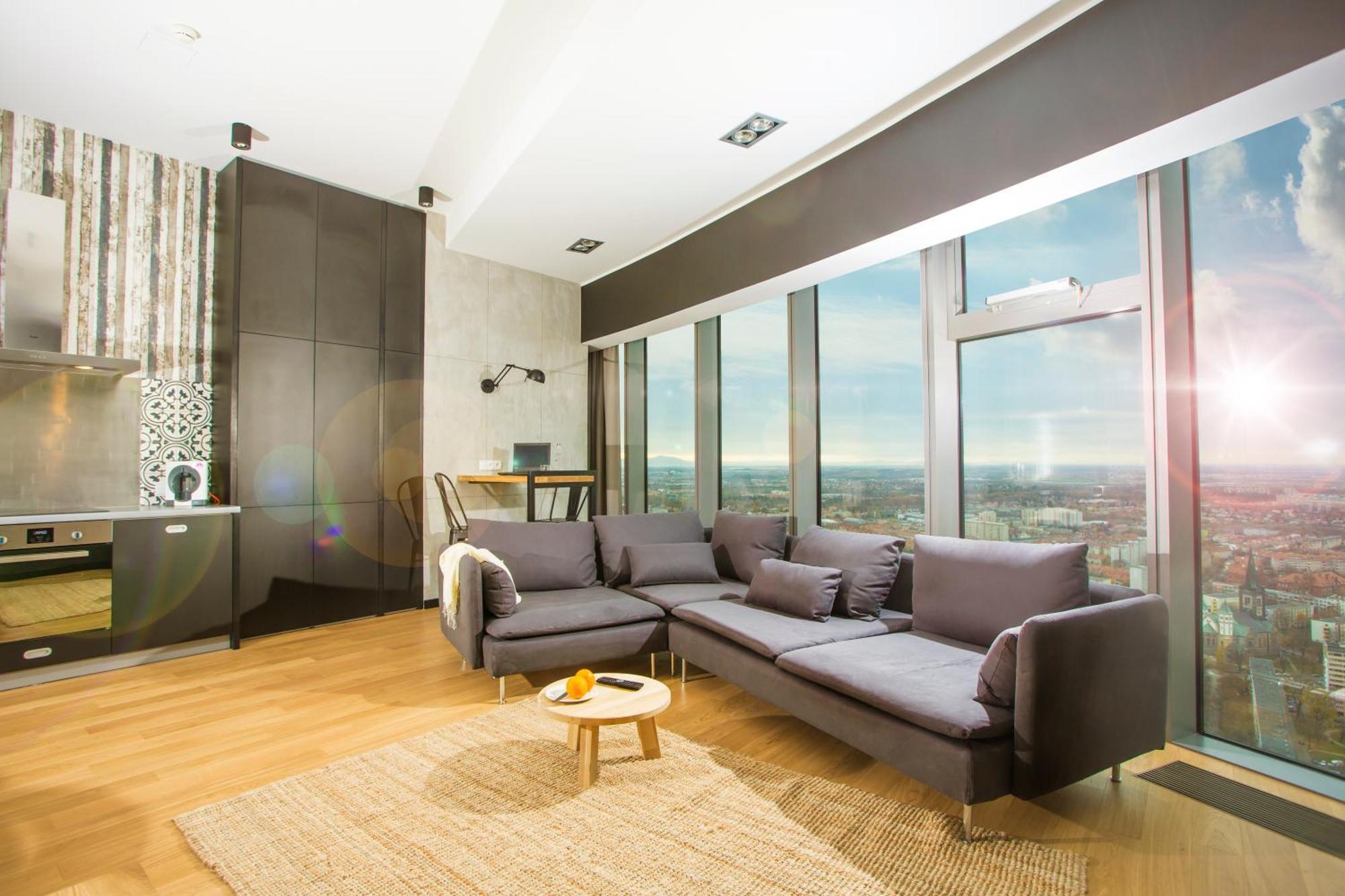 Apartamenty Sky Tower Wrocław Eksteriør bilde