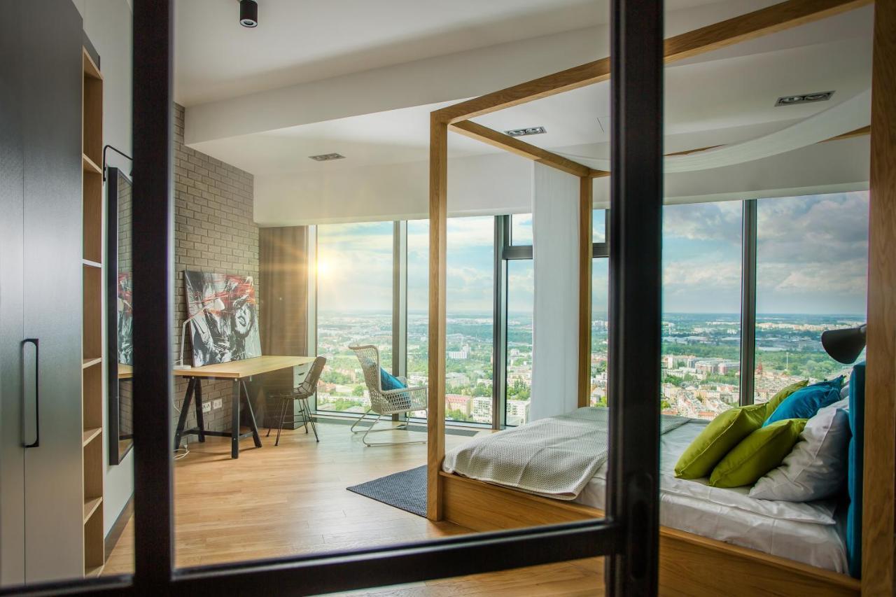Apartamenty Sky Tower Wrocław Eksteriør bilde