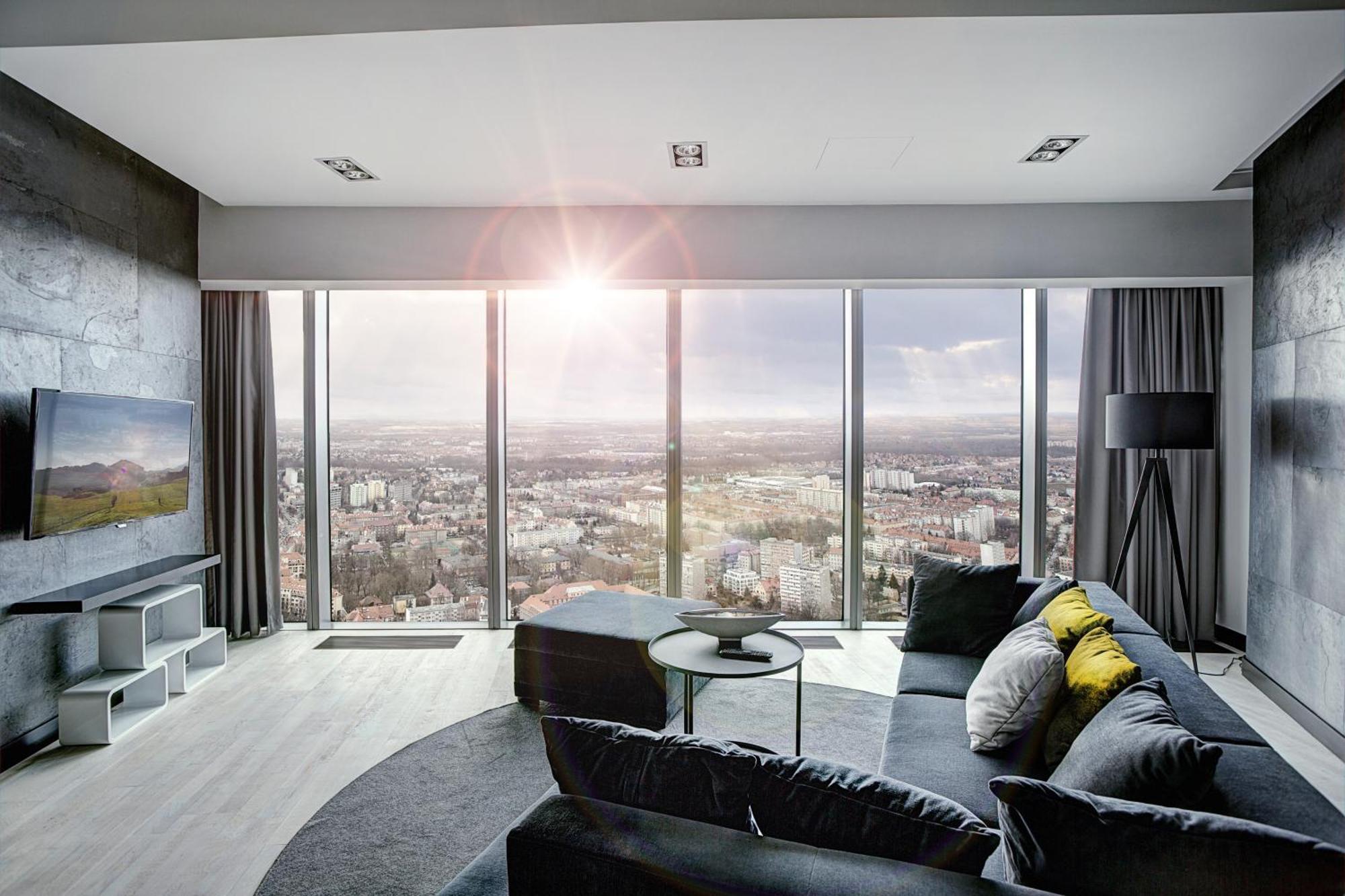 Apartamenty Sky Tower Wrocław Eksteriør bilde